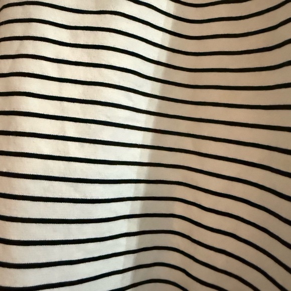 Alfani Black and White Striped Blouse - Picture 3 of 6